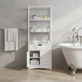 Armário de casa de banho 32,5 x 60 x 154 cm Branco