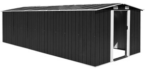 143354 vidaXL Abrigo de jardim 257x580x181 cm metal antracite