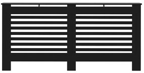 Cobertura de radiador 172x19x81,5 cm MDF preto