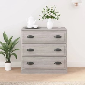 vidaXL Aparador 70x35,5x67,5 cm derivados de madeira cinzento sonoma