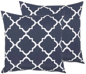 Conjunto de 2 almofadas azuis 40 x 40 cm SOFADES Beliani