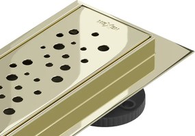 Mexen Flat 360° M12 ralo de duche de 100 cm, dourado - 1521100-40