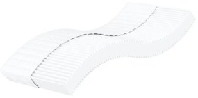 vidaXL Colchão de espuma 90x190 cm dureza H2 H3 branco