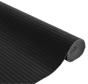 Tapete retangular 80x100 cm bambu preto
