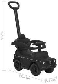 Carro infantil de empurrar Mercedes-Benz G63 preto