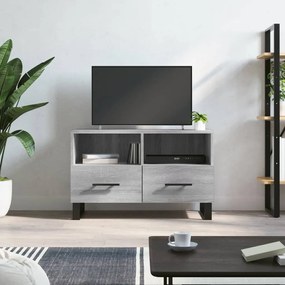 Móvel de TV 80x36x50 cm derivados de madeira cinzento sonoma