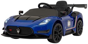 Carro elétrico para Crianças 12V 4 Motores Maserati MC20 GT2, Rodas de EVA, Assento de couro Azul