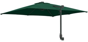Guarda-Sol de Jardim Montado na Parede Verde 247 cm