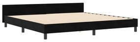 Cama vidaXL Preta 200x200 cm Veludo