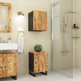 vidaXL Armário de casa de banho 38x33x58 cm mangueira maciça