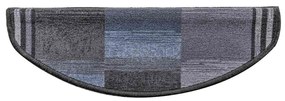 Tapetes de escadas adesivos 10 pcs 65x21x4 cm preto e cinzento
