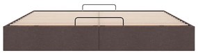 Estrutura de cama otomana sem colchão 180x200cm castanho-escuro