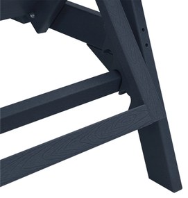 Espreguiçadeira Azul-marinho 53x162x98,5 cm HDPE