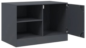 Móveis de TV 2 pcs 67x39x44 cm aço antracite