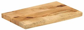 Tampo de mesa c/ borda viva 50x40x3,8cm mangueira áspera maciça
