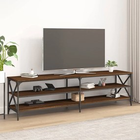 vidaXL Móvel de TV 180x40x50 cm derivados de madeira carvalho castanho