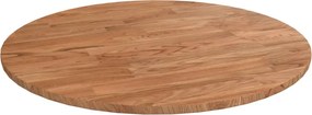 vidaXL Tampo mesa redondo Ø40x1,5 cm carvalho tratado castanho-claro