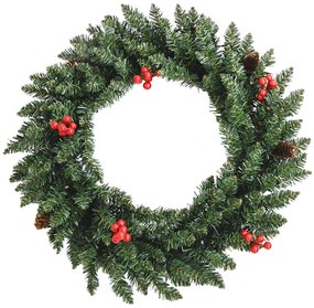 Árvores Natal artificiais 2pcs c/ coroa de Natal/grinalda/LEDs