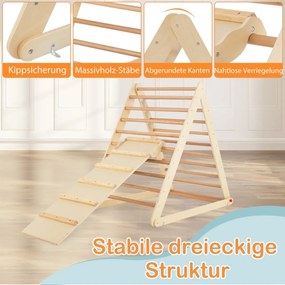 Brinquedos de escalada para ambientes internos 7 em 1 para crianças com rampa reversível - multicolorido
