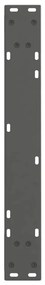 Pés para mesa de jantar em V, 2 peças, antracite, 70x(72-73,3) cm, aço