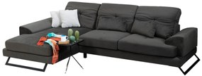 Sofá de Canto Frido – Antracite – 304 cm x 190 cm