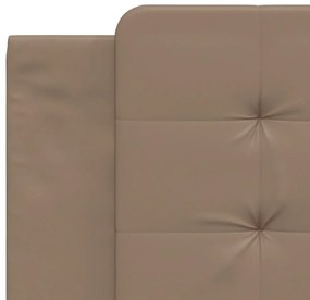 Almofadão de cabeceira 180 cm couro artificial cappuccino