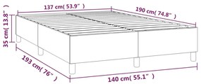 Estrutura de cama sem colchão 140x190 cm veludo verde-escuro