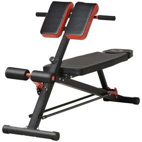 HOMCOM Banco de halteres inclinavel com 4 níveis de altura ajustável multifuncional para treinamento completo 64x146x73,5-85cm | Aosom Portugal