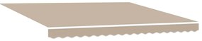 Toldo Manual Retrátil Bege 3x2.5m vidaXL