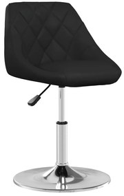 Cadeiras de jantar 2 pcs couro artificial preto