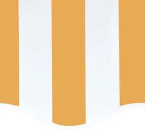 Tecido de substituição para toldo 6x3,5 m amarelo e branco