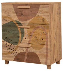Cômoda Leva Gravis – Pinho Atlântico – 80x95x43 cm