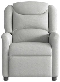 Cadeira de massagem reclinável tecido cinzento