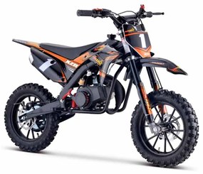 MINI MOTO INFANTIL GASOLINA 50 CC MTR MINICROSS XZR LARANJA C/ LIMITADOR