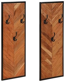 Bengaleiros 2 pcs 35x1x90 cm Madeira maciça Acácia
