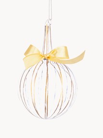 Christmas Balls Stripe Trans, Set of 6