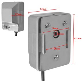 Motor para espeto churrasqueira rotisserie aço inoxidável 4W