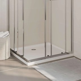 Base de chuveiro retangular 80x90 cm ABS branco