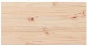 Tampos de mesa retangulares 2 pcs 70x35x2,5 cm pinho maciço