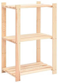 286201 vidaXL Unidade arrumação c/ 3 prateleiras 60x38x90 cm pinho 150 kg