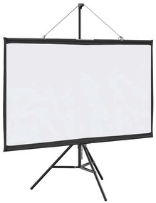vidaXL Tela de projeção com tripé de 60 polegadas 16:9