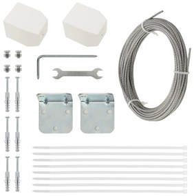 Tela de varanda 100x240 cm tecido oxford preto