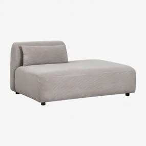 Módulo Divã Direito Para Sofá Modular Fogler Bombazina Cinzento Toupeira Claro - Sklum