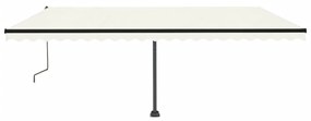 Toldo automático independente 500x350 cm cor creme