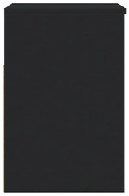 Banco sapateira 60x30x45 cm derivados de madeira preto