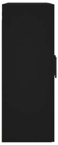 Armário de parede 69,5x34x90 cm preto