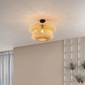 Candeeiro de Teto de Bambu Oriental - Ostrava Duplo