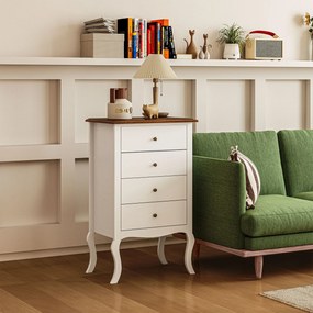 Cómoda Amélie – 4 Gavetas – Estilo Francês com Pés Cabriolé – 60x40x98