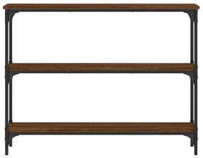 Mesa consola 100x22,5x75 cm derivados madeira carvalho castanho