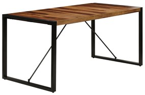 Mesa de jantar 160x80x75 cm madeira de sheesham maciça